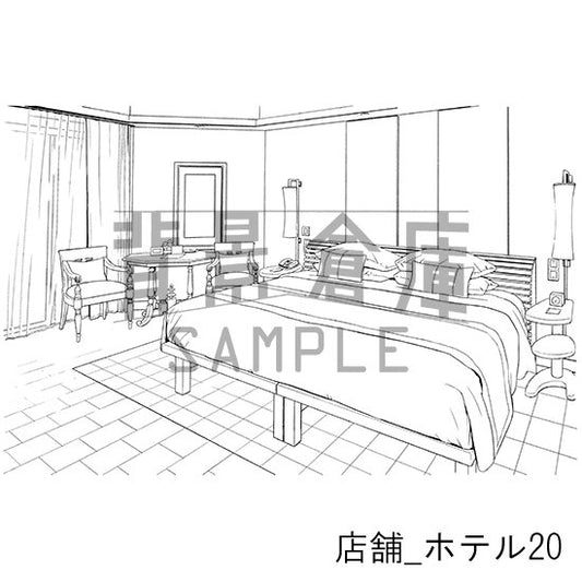 店舗_ホテル20_トーン
