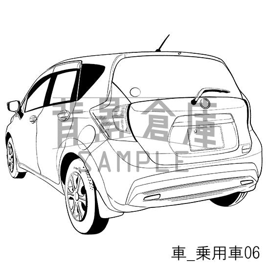 車_乗用車06_トーン