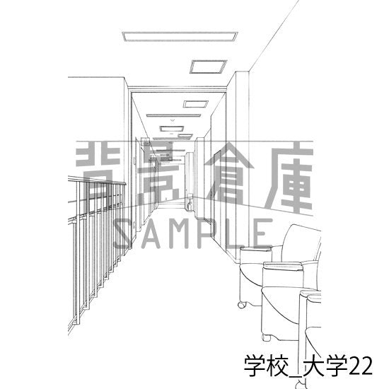 学校_背景素材集37（大学）_トーン