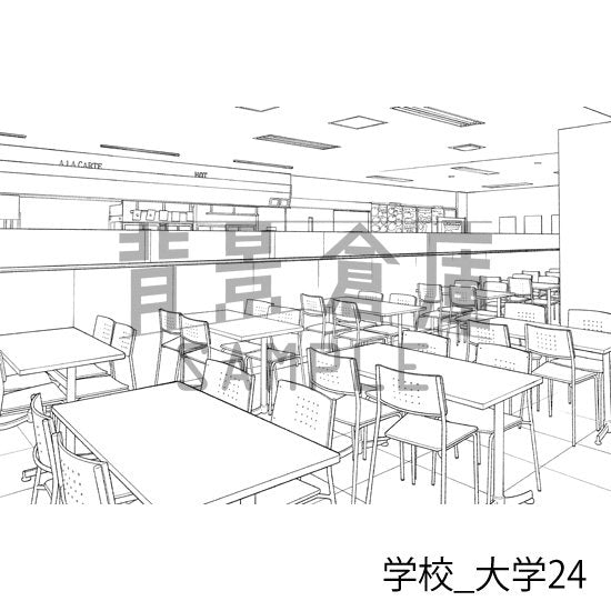 学校_背景素材集37（大学）_トーン