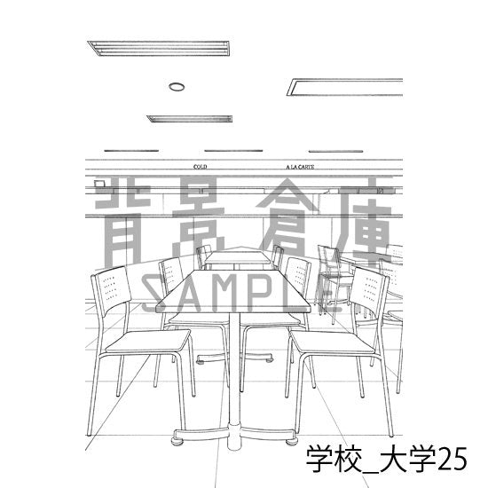 学校_背景素材集37（大学）_トーン