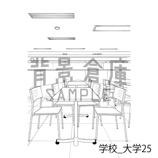 学校_背景素材集37（大学）_トーン