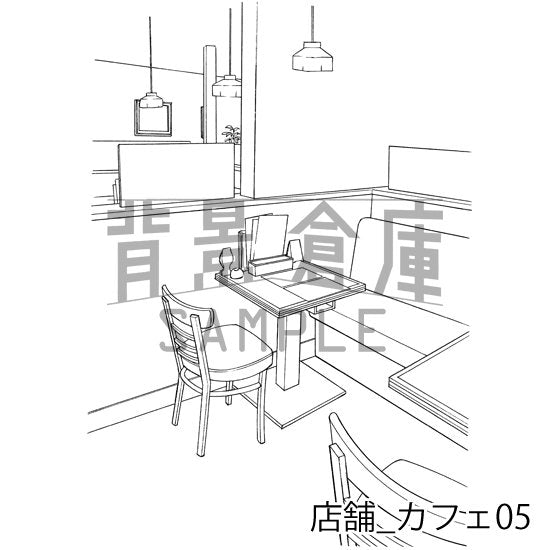 店舗_カフェ05_トーン