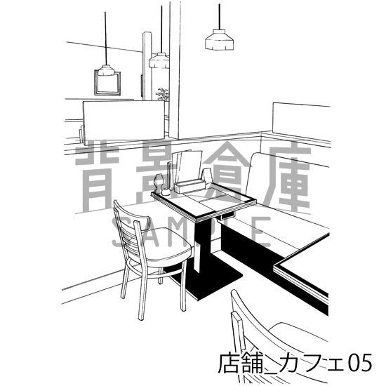 店舗_カフェ05_トーン
