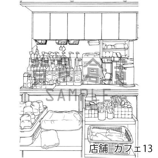 店舗_カフェ13_トーン
