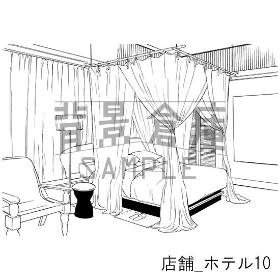 店舗_ホテル10_トーン