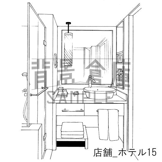 店舗_ホテル15_トーン