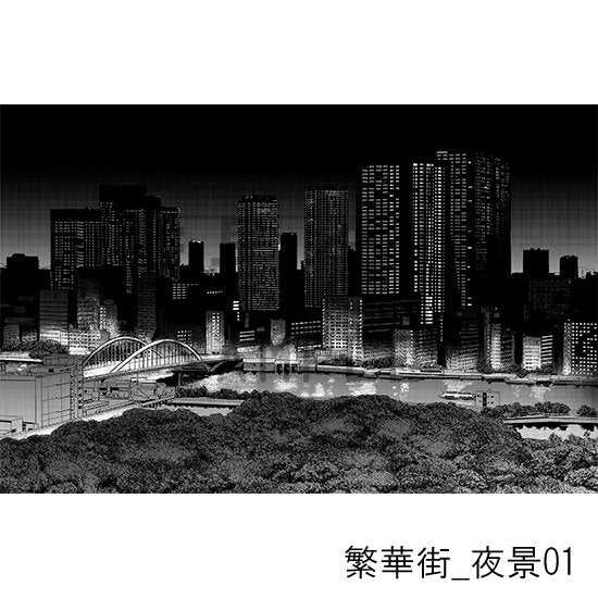 繁華街_夜景01