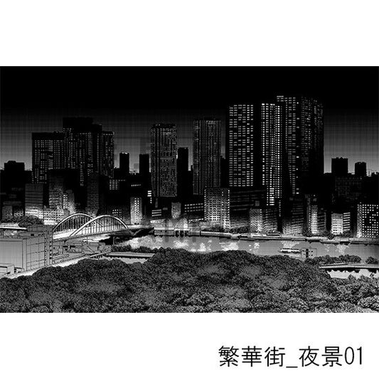 繁華街_夜景01