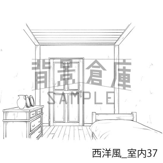 西洋風_室内37_トーン