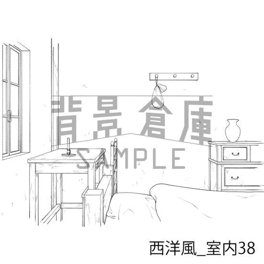 西洋風_室内38_トーン