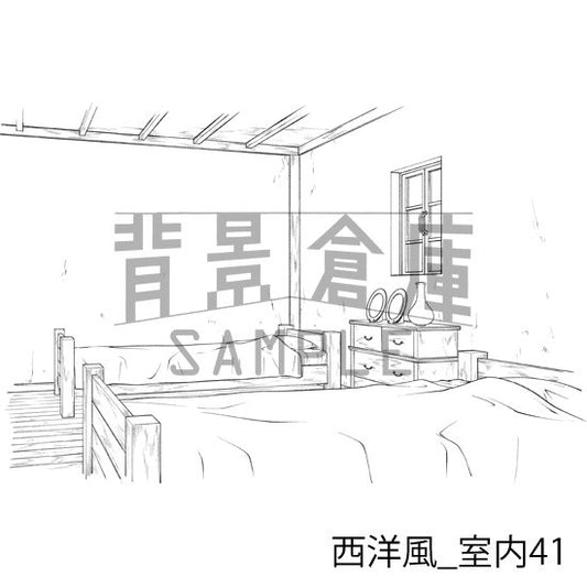 西洋風_室内41_トーン