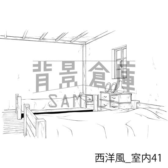 西洋風_室内41_トーン
