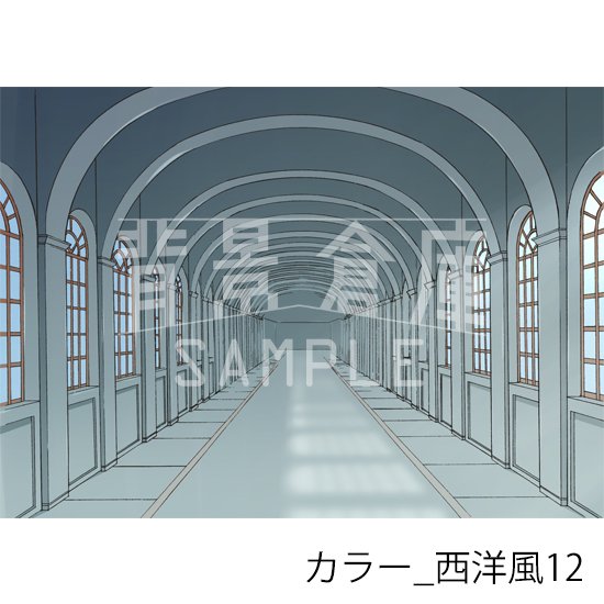 西洋風の背景(カラー)です。