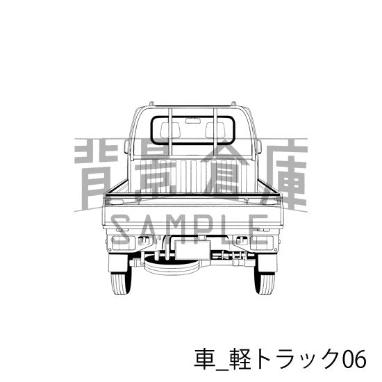 車_軽トラック06_トーン