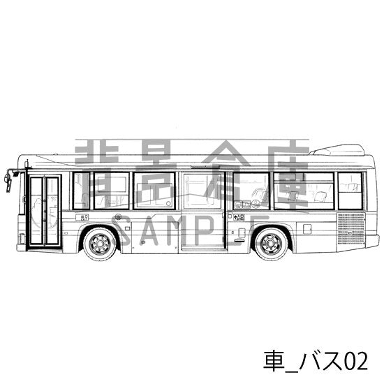 車_バス02_トーン