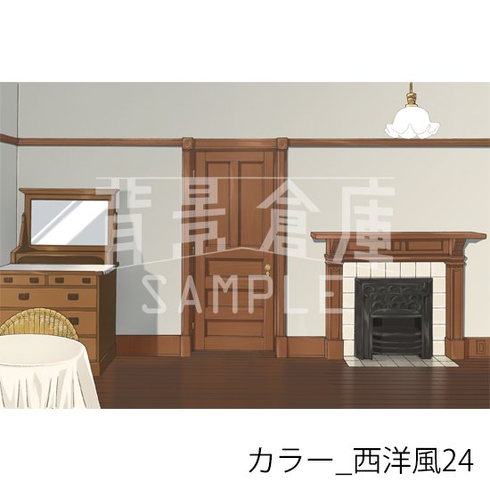 西洋風の背景(カラー)です。