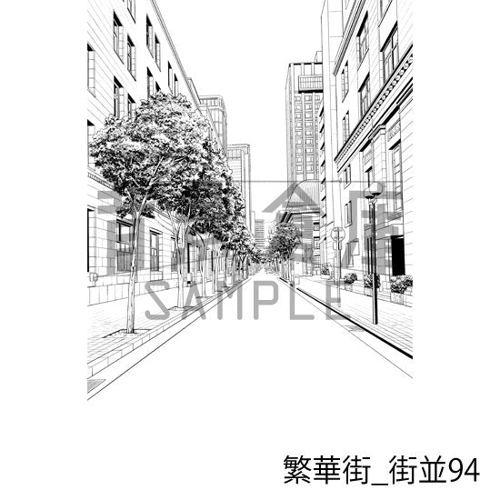 繁華街_街並94_トーン