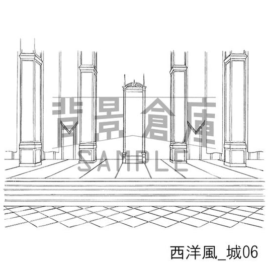 西洋風_城06_トーン