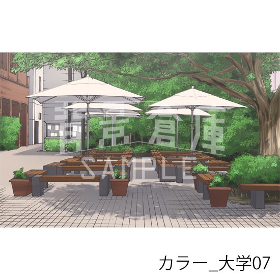 大学の背景(カラー)です。