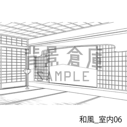 和風_室内06_トーン