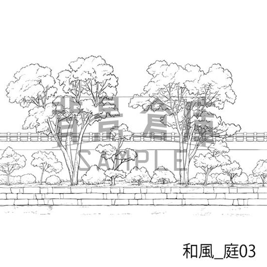 和風_庭03_トーン