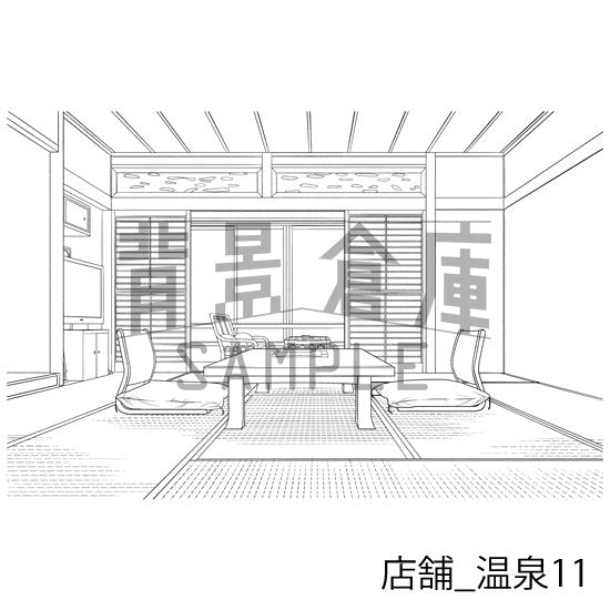 店舗_温泉11_トーン