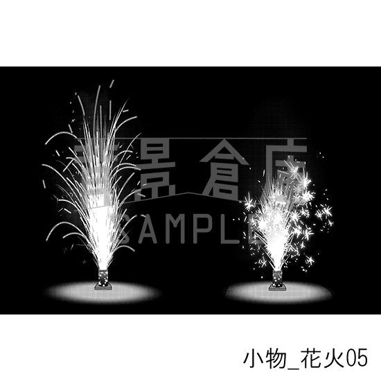 花火の背景(トーンつき)です。