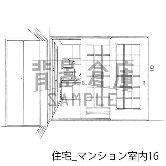 住宅_マンション室内16_トーン