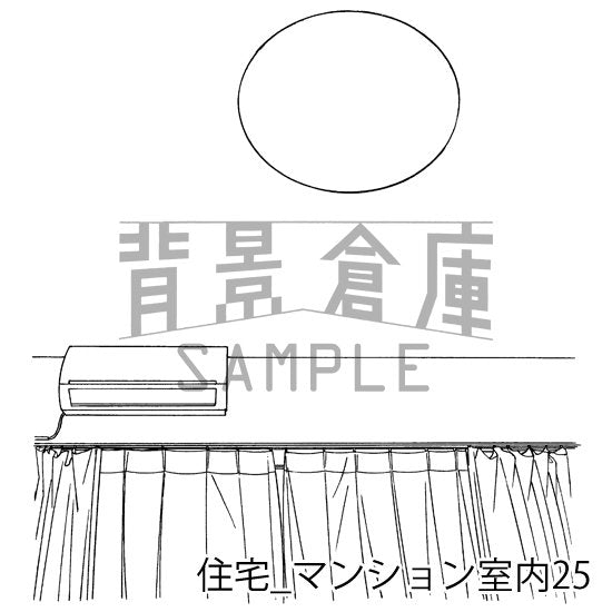 住宅_背景素材集18(マンション室内)_トーン