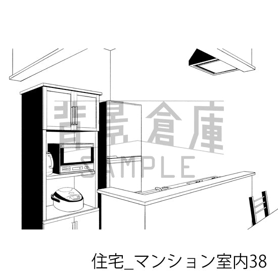 住宅_マンション室内38_トーン