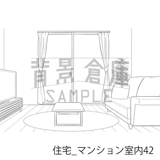 住宅_マンション室内42_トーン