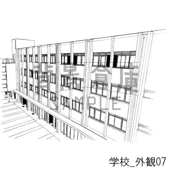 学校_セット10(外観)