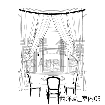 西洋風_室内03