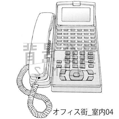 オフィス街_背景素材集4（室内）_トーン