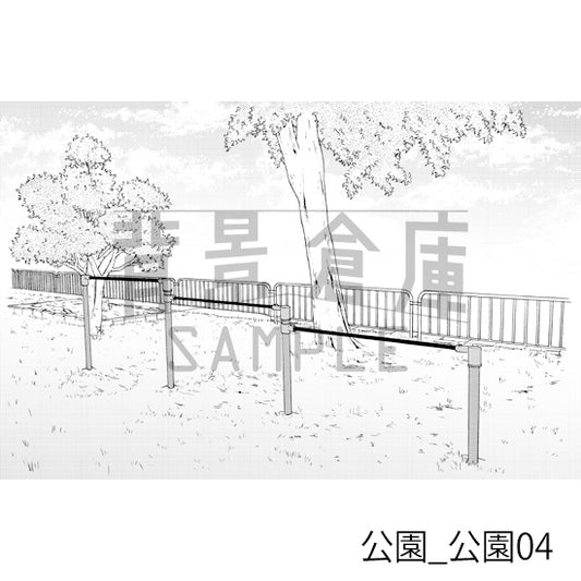 公園_公園04_トーン