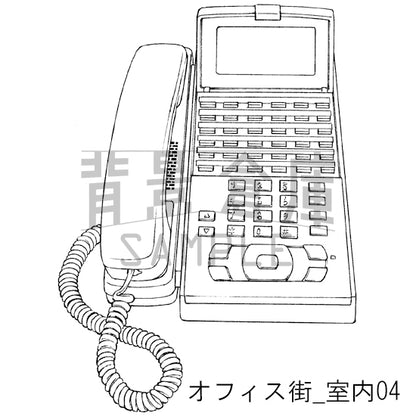 オフィス街_室内04_トーン