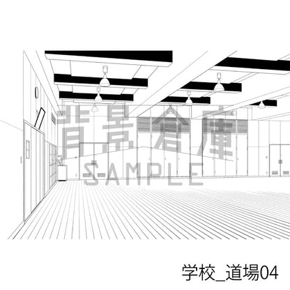 学校_道場04_トーン