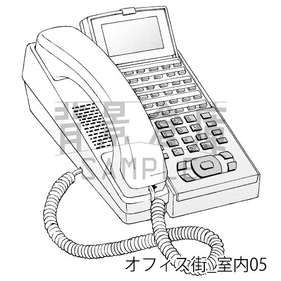 オフィス街_室内05_トーン