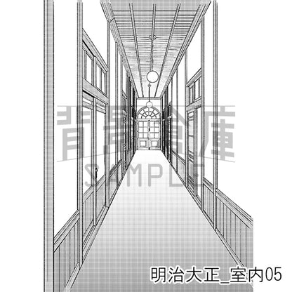 明治大正_背景素材集7（室内）_トーン