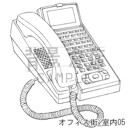 オフィス街_室内05_トーン