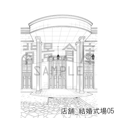 店舗_結婚式場05_トーン