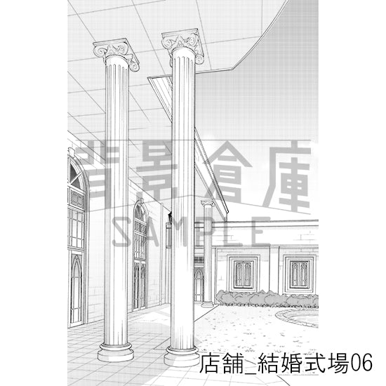 店舗_背景素材集37（結婚式場）_トーン