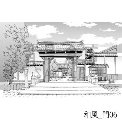 和風_門06_トーン