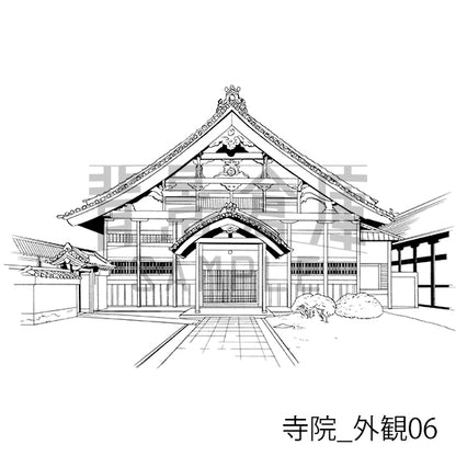 寺院_外観06_トーン