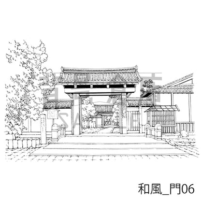 和風_門06_トーン