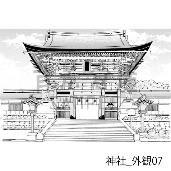 神社_外観07_トーン