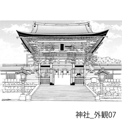 神社_外観07_トーン