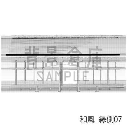 和風_縁側07_トーン