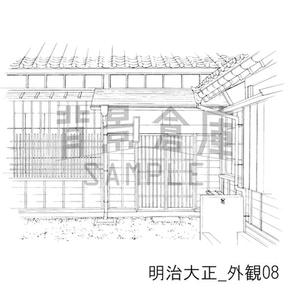 【半額】明治大正_背景素材集1（外観）_トーン